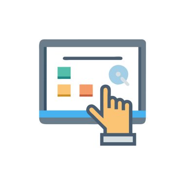 çevrimiçi vektör renk çizgisi simgesi