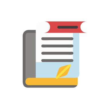 vektör belge simgesi, vektör illüstrasyonu