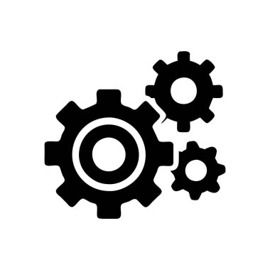 Vites simgesi vektör çizimi tasarımı