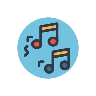 vektör nota simgesi illüstrasyonu