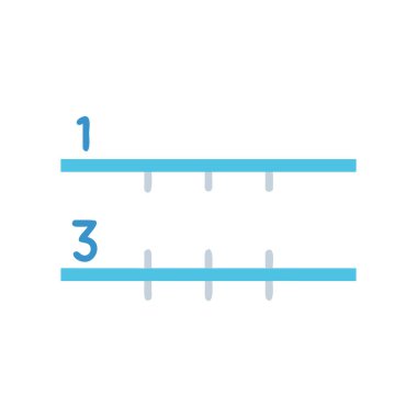 cetvel simgesi vektör illüstrasyon tasarımı