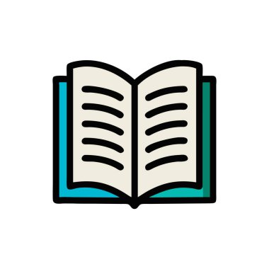 Kitap ikonu vektör illüstrasyonunu okumak