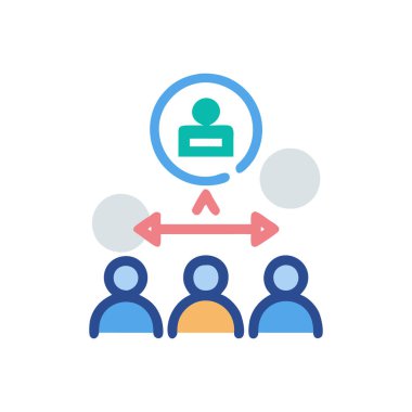 İnsan simgesinin vektör illüstrasyonu