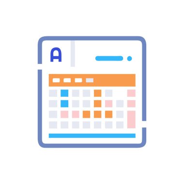 takvim anımsatma tarihi simgesi doldurulmuş özet biçimi