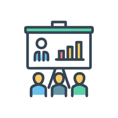 izleyici vektörü ince çizgi simgesi