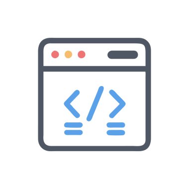 Ağ vektörü ince çizgi simgesi