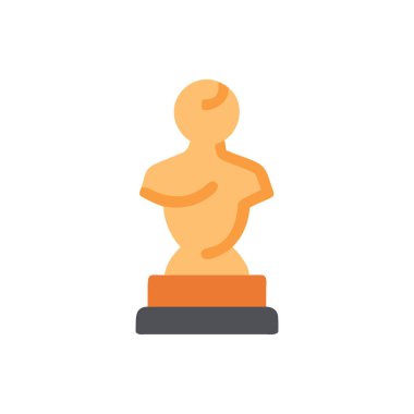 kupa düz simgesi, vektör illüstrasyonu