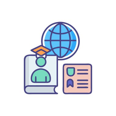 Global Business 'ın vektör simgesi. Logotype