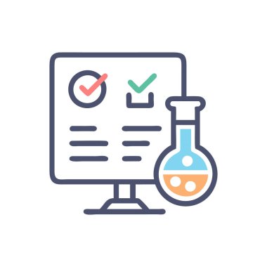 laboratuvar test vektör çizim