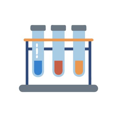 Kan vektör dizaynlı laboratuvar test tüpleri