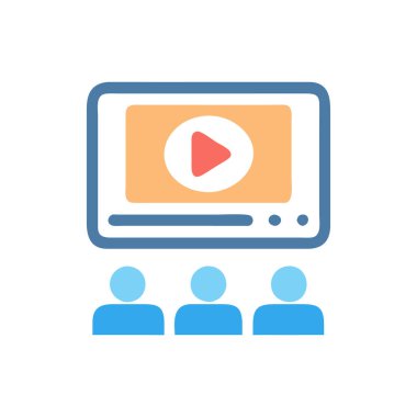 video çalma vektör simgesi