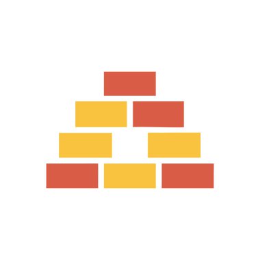 İnşaat endüstrisi renk vektörü simgesi