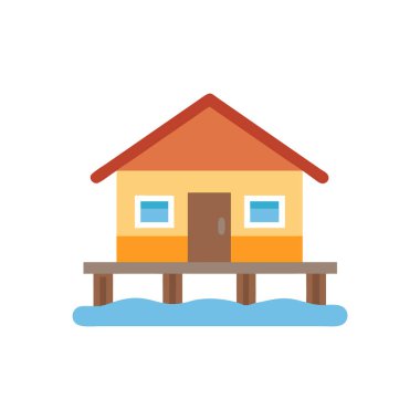 Ev simgesinin vektör illüstrasyonu