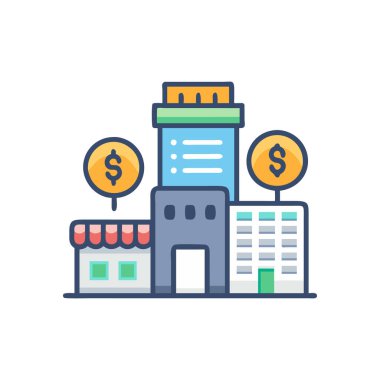 vektör renk çizgisi simgesi oluşturuluyor