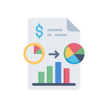 İş analizi vektör simgesi