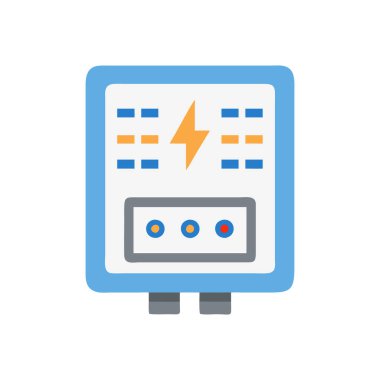 Elektrik güç simgesi, vektör illüstrasyonu