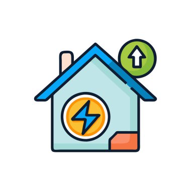 ev vektör simgesi rengi