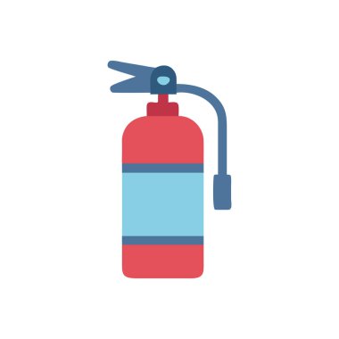Yangın söndürücü renk vektörü simgesi