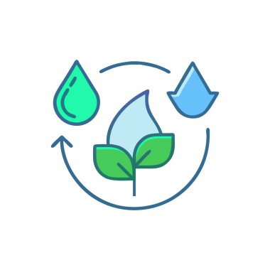 Vektör ekoloji simgesi, vektör illüstrasyonu