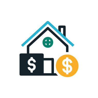 ev simgesi vektör illüstrasyonu