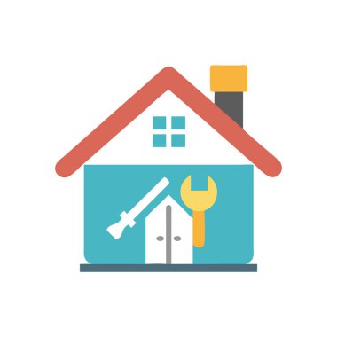 Ev ve bina ikonunun vektör çizimi. ev ve çatı ambar sembolü ağ için.