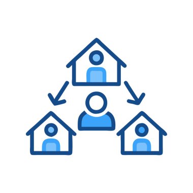 grup insanlarının sosyal ağ simgesi - ana hatlar biçimi