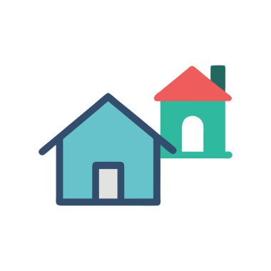 Beyaz ev vektör simgesine