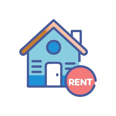 vektör olarak ev kirası simgesi. logotype