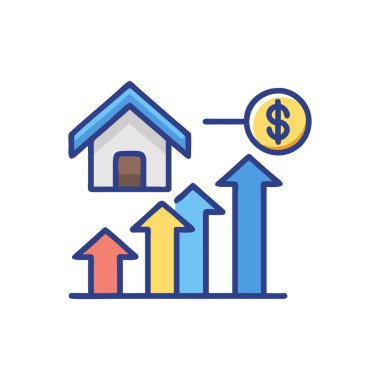 Emlak vektörü simgesi