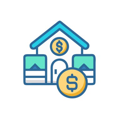 Dolar simgesi vektör illüstrasyonu