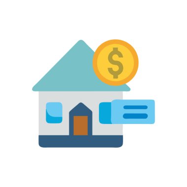 Emlak simgesi vektör illüstrasyonu