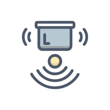 kablosuz bağlantı renk vektörü karalaması basit simge