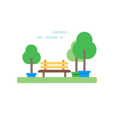 Vektör olarak park simgesi. Logotype