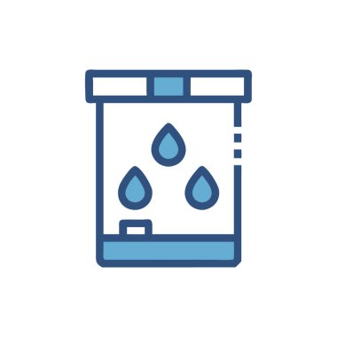 Ağ ve mobil uygulama tasarımınız için beyaz arkaplanda izole edilmiş su damlası simgesi vektörü, damla logosu konsepti