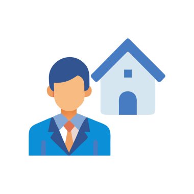 Kolayca değiştirebilen ya da düzenleyebilen emlak vektör simgesi