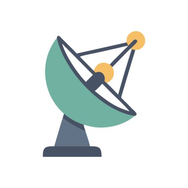 uydu simgesi vektör illüstrasyonu