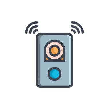 Wifi simgesi, vektör illüstrasyonu, düz tasarım