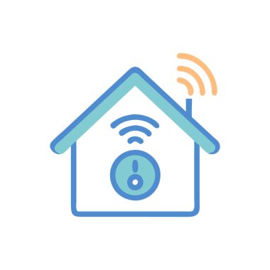 Akıllı ev vektör simgesi