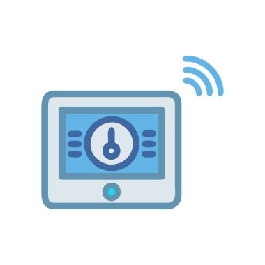 internet vektör renk çizgisi simgesi