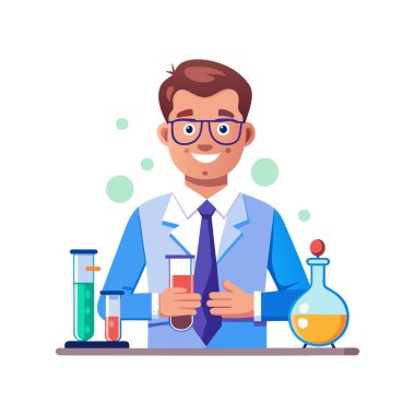 Laboratuvarda matara tasarımı yapan bilim adamı.