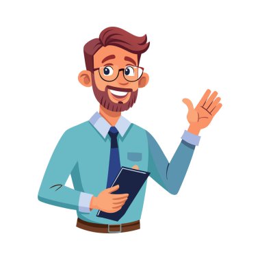 tablet ile genç işadamı