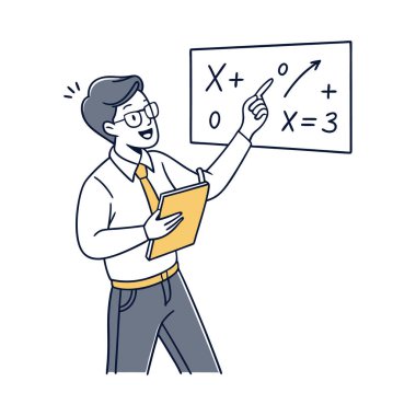 Matematikten anlayan erkek öğretmen