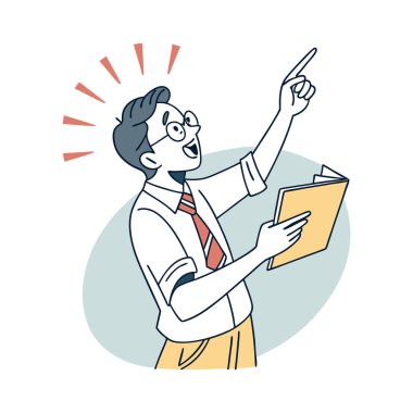 Not defterine yazan mutlu iş adamı