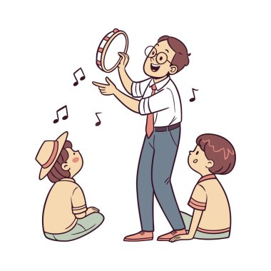 Bir adam kemanla oynuyor..