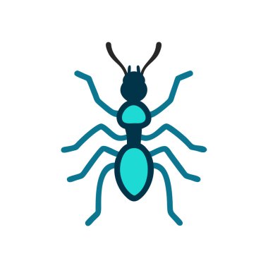 Hata böceği simgesi vektörü web ve mobil uygulama tasarımınız için beyaz arkaplanda izole edildi, hata logosu kavramı