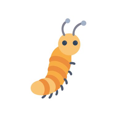 Bir kelebeğin izole edilmiş çizgi film ikon vektör tasarımı