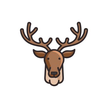 Sevimli geyik kafası simgesi