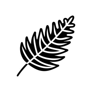 Yaprak simgesinin vektör illüstrasyonu