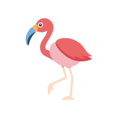 izole kuş çizgi film vektör çizimi