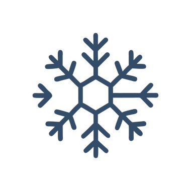 kar Tanesi simgesi vektör çizimi